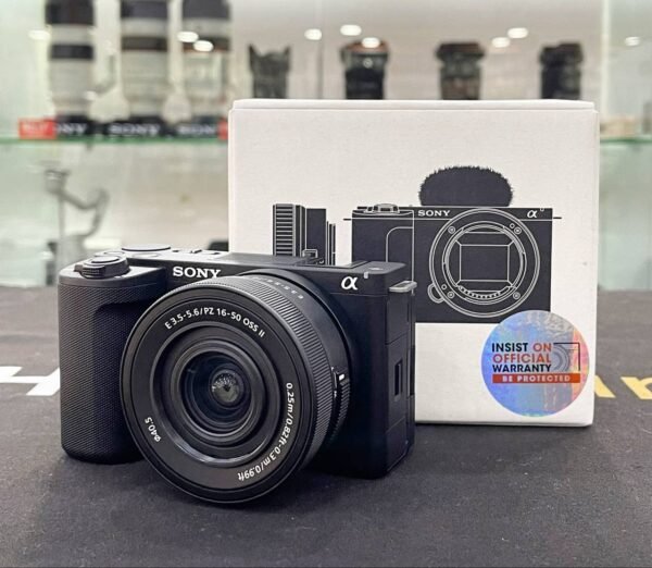 Sony ZV-E10 II vlogging camera with 26MP APS-C sensor and 16-50mm power zoom lens – excellent condition