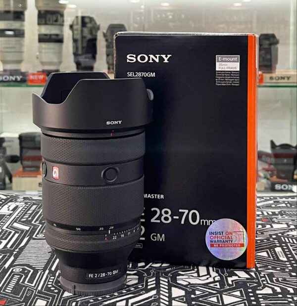 Sony 28-70mm f/2 GM lens like new condition