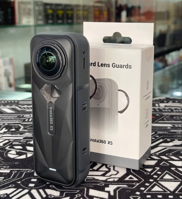 Insta360 X5 Essentials Kit with Remaining Manufacturer Warranty + Lens Guards + 64GB Card