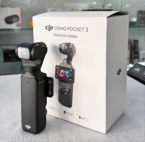 DJI Osmo Pocket 3 Creator Combo with 64GB Memory Card + Screen Protector + Accessory Bundle