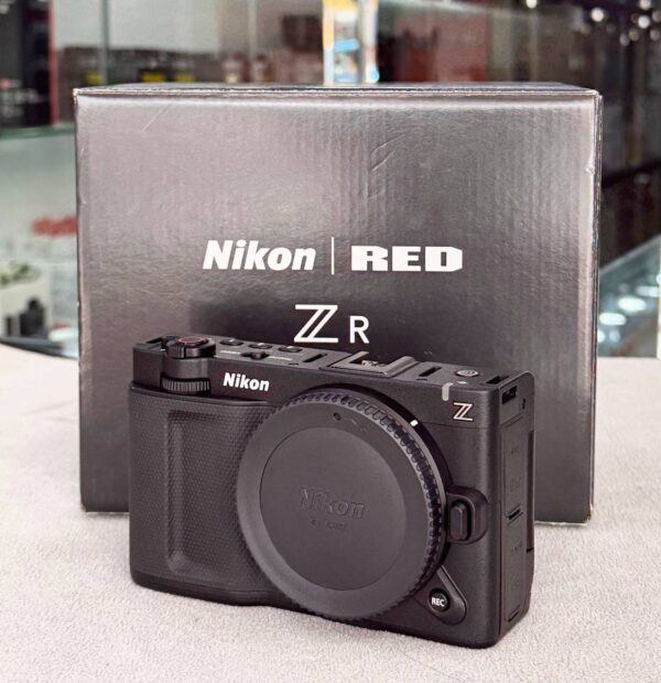 photo_2026-05-21_03-13-17 Nikon ZR Cinema Camera Body front view – professional 6K RAW cinema camera