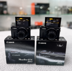 38f692c0-6fc5-11f1-aa40-e36f7bdb28d8 Canon G7X Mark II 20.1 MP compact camera with 24-100mm f/1.8-2.8 lens excellent condition