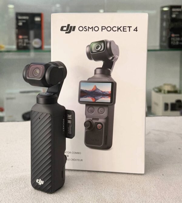 DJI Osmo Pocket 4 Combo – Like New with 128GB + Ulanzi Magnetic Mount + Silicone Case + Screen Protector