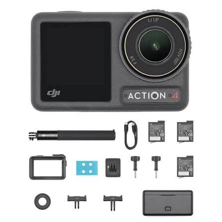 DJI Osmo Action 4 action camera with accessories