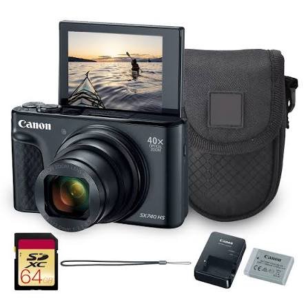 Powershot SX740 HS black with tilting screen at Camerion Cameras