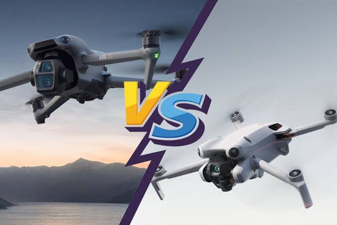 DJI Air 3 vs Mini 4 Pro camera comparison at Camerion Cameras