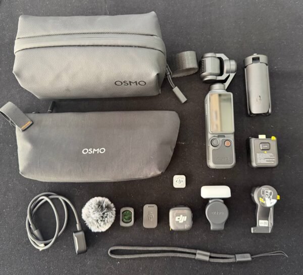 DJI Osmo Pocket 4 4K 120fps gimbal camera 98% excellent condition with full accessory bundle