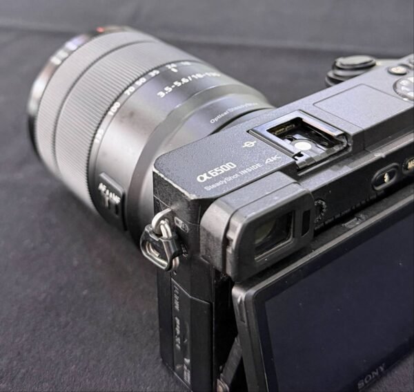 Sony A6500 – 96% Excellent 24MP Mirrorless Camera with 18-135mm Lens + Mic + Full Accessory Bundle